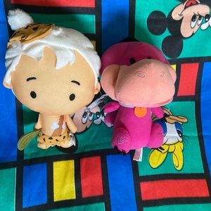 NEW RARE Flintstones Bam Bam & Dino Plush Toy Factory Doll Figure Movie Chibi